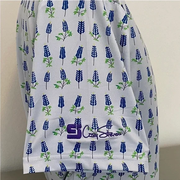 CS - Grey “Bluebonnet” print polo - Picture 2 of 2